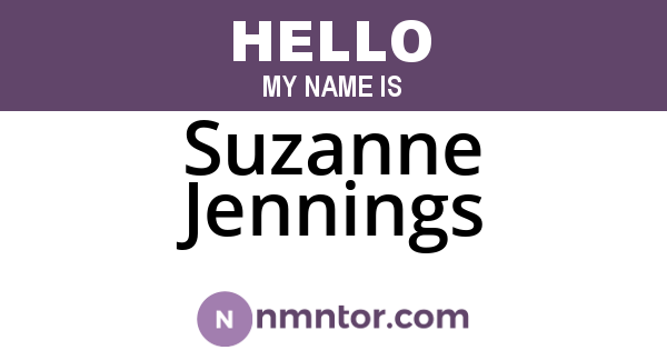 Suzanne Jennings