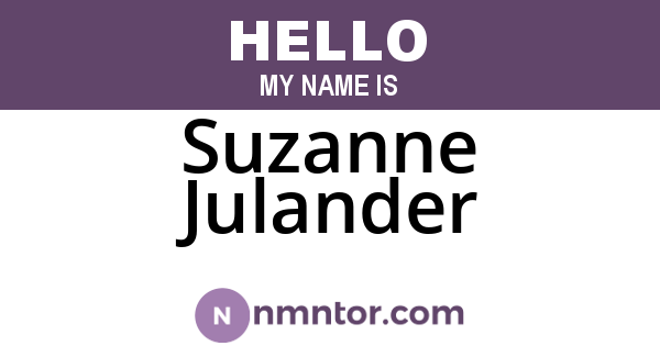 Suzanne Julander