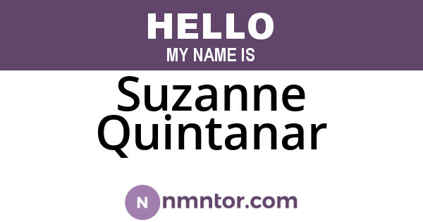 Suzanne Quintanar