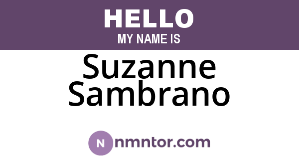 Suzanne Sambrano