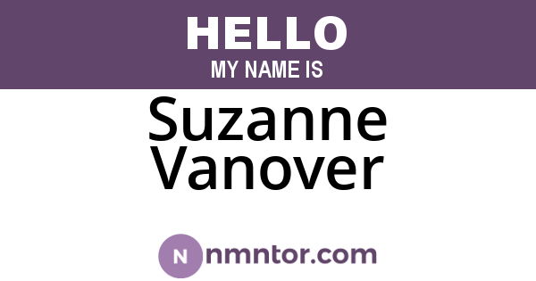 Suzanne Vanover