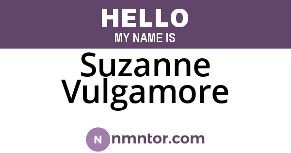 Suzanne Vulgamore