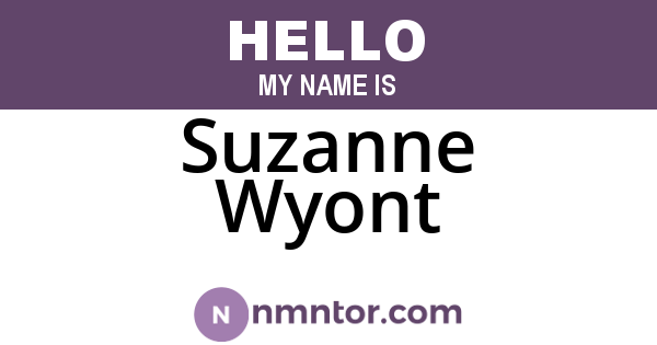 Suzanne Wyont