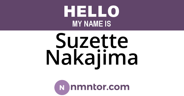 Suzette Nakajima