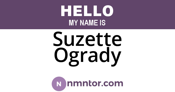 Suzette Ogrady