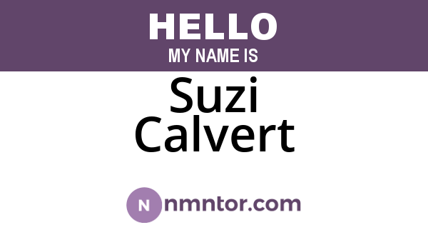 Suzi Calvert