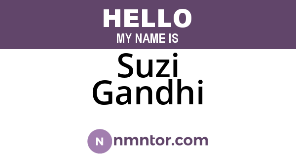 Suzi Gandhi