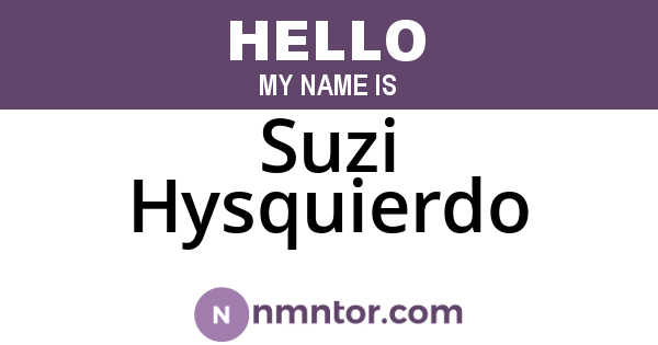 Suzi Hysquierdo