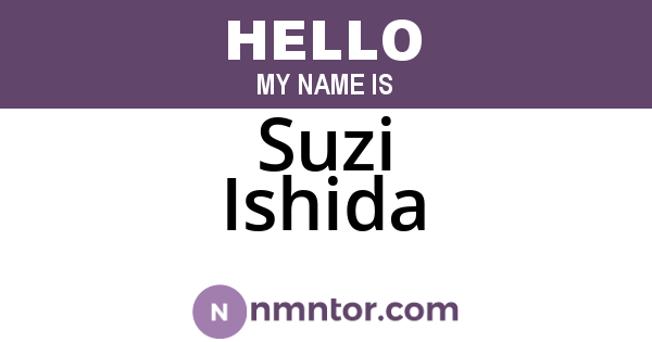 Suzi Ishida