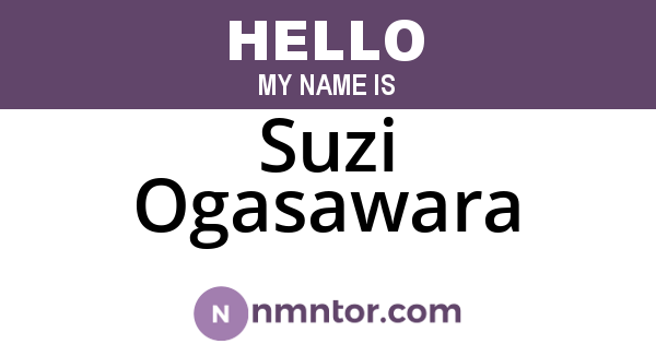 Suzi Ogasawara