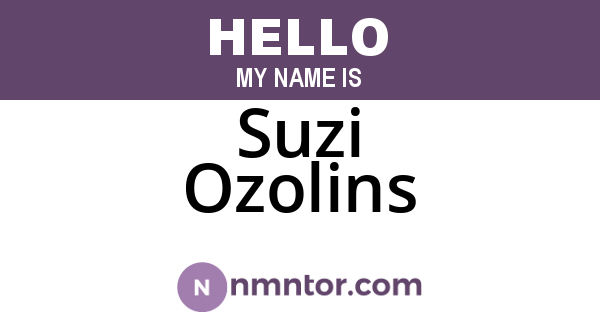Suzi Ozolins