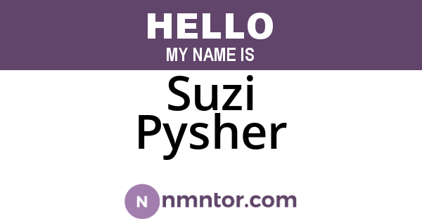 Suzi Pysher