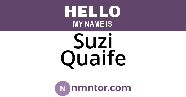 Suzi Quaife