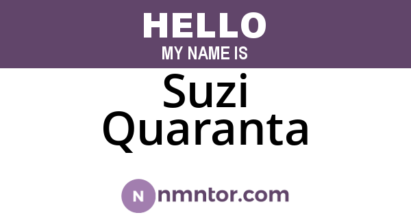Suzi Quaranta