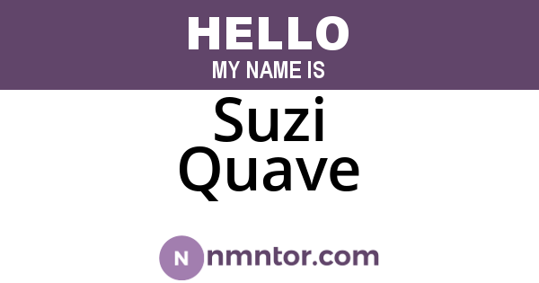 Suzi Quave