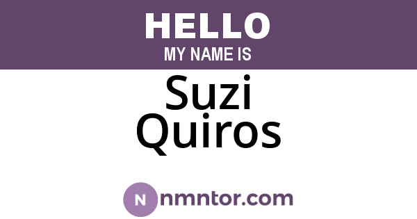 Suzi Quiros