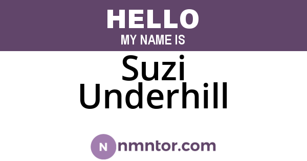 Suzi Underhill