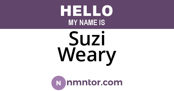 Suzi Weary