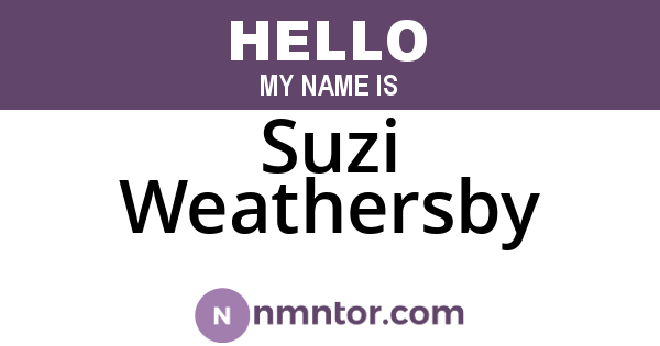 Suzi Weathersby