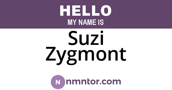 Suzi Zygmont