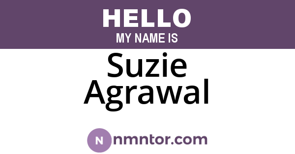 Suzie Agrawal