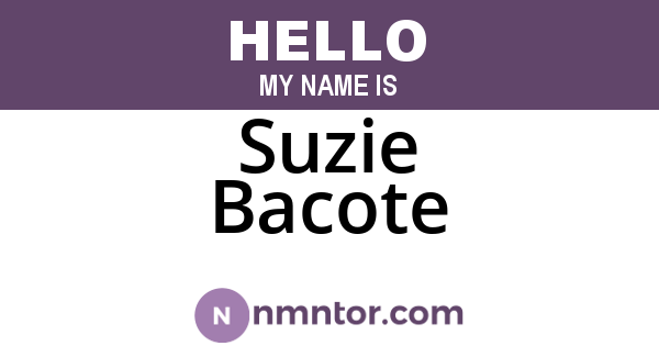 Suzie Bacote