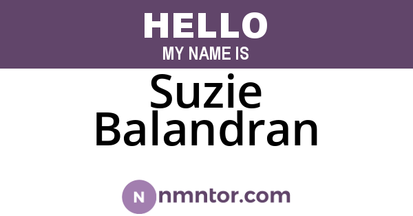 Suzie Balandran