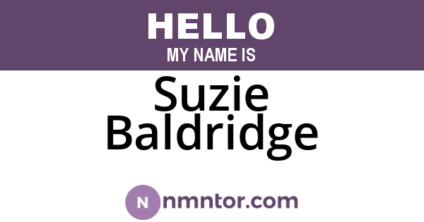 Suzie Baldridge