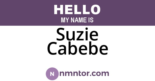 Suzie Cabebe