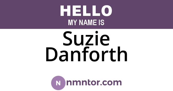 Suzie Danforth