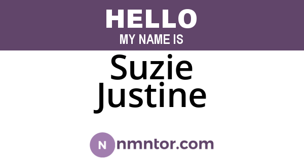 Suzie Justine