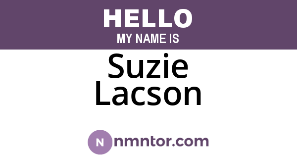 Suzie Lacson