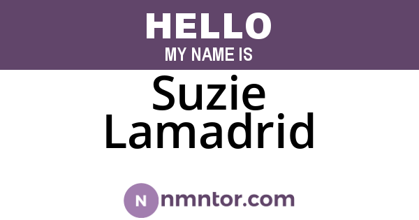 Suzie Lamadrid