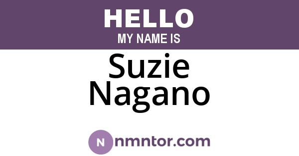 Suzie Nagano