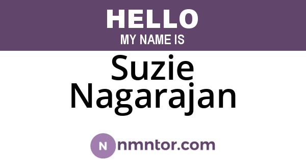 Suzie Nagarajan