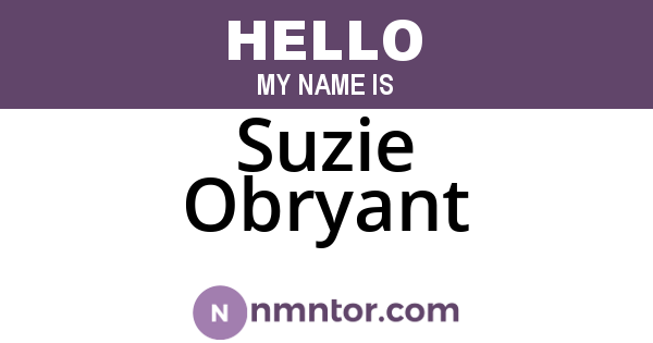 Suzie Obryant