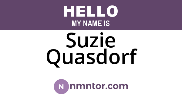 Suzie Quasdorf