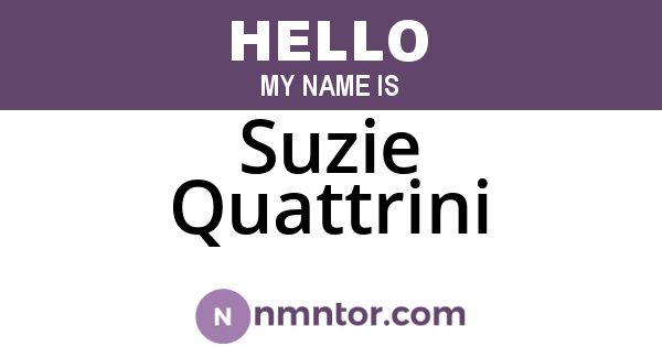 Suzie Quattrini