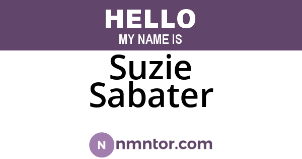 Suzie Sabater