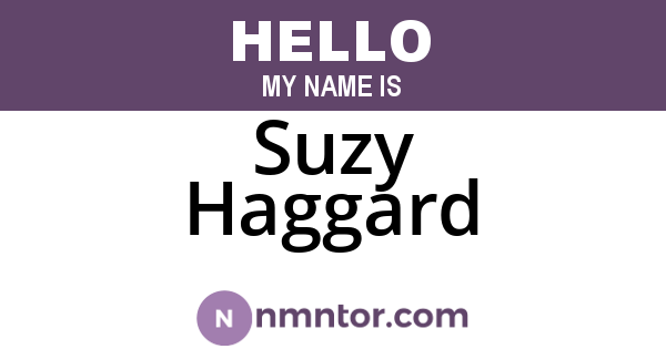 Suzy Haggard