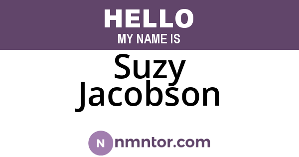 Suzy Jacobson