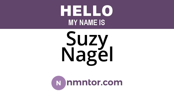 Suzy Nagel