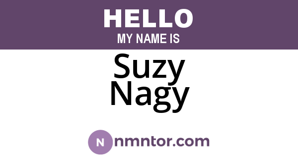 Suzy Nagy