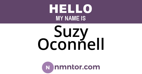 Suzy Oconnell