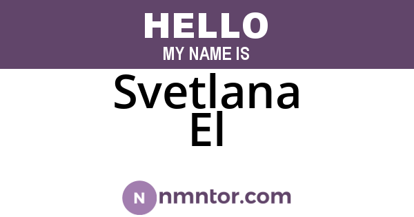 Svetlana El