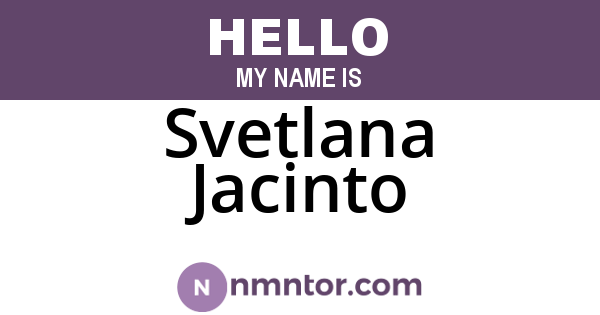 Svetlana Jacinto