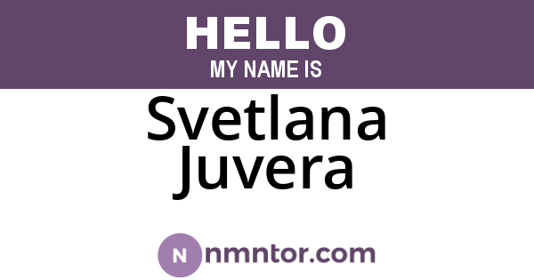 Svetlana Juvera