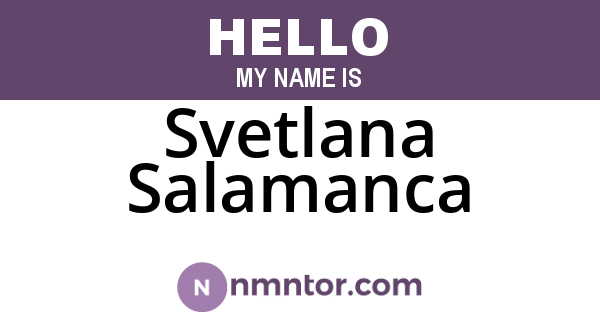 Svetlana Salamanca