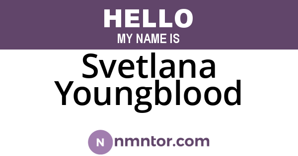 Svetlana Youngblood