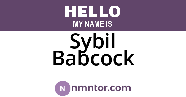 Sybil Babcock